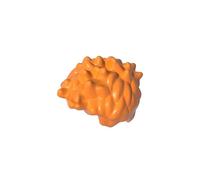 Gobricks 98385 Messy Spiky Hair 50 Pieces High-Precision MOC Building Bricks Replacement Parts Compatible with Lego Bricks GDS-90117-Orange