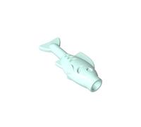 Gobricks Animals Small Fish 50PCS Compatible with Lego 64648 GDS-2120 Classic Bulk Toy MOC Color:Light Aqua