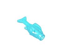 Gobricks Animals Small Fish 50PCS Compatible with Lego 64648 GDS-2120 Classic Bulk Toy MOC Color:Trans Light Blue