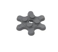 Gobricks Circular Plate 2X2 6 Gear Turntable Plate 10PCS Compatible with Lego GDS-90034 35442 Classic Bulk Toy MOC Color:Dark Bluish Gray 199