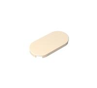 Gobricks Circular Plate 2X4 Oval Light Panel 10PCS Compatible with Lego GDS-90043 66857 Classic Bulk Toy MOC Color:White (Yellowish) 027