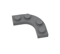 Gobricks Circular Plate 4X4 Curved Fillet Plate 50PCS Compatible with Lego 68568 GDS-2191 Classic Bulk Toy MOC Color:Dark Bluish Gray 199