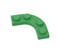 Gobricks Circular Plate 4X4 Curved Fillet Plate 50PCS Compatible with Lego 68568 GDS-2191 Classic Bulk Toy MOC Color:Bright Green 37