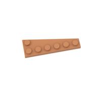 Gobricks Circular Plate 6X 2 Wedge (Left) 20PCS Compatible with Lego 78443 GDS-2144 Classic Bulk Toy MOC Color:Medium Nougat 312