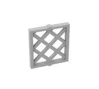 Gobricks Door 1X2X2 Grid Window Glass 50PCS Compatible with Lego GDS-90095 38320 Classic Bulk Toy MOC Color:Light Bluish Gray 194