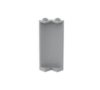 Gobricks Door 2X2X5 Curved Wall Panel 10PCS Compatible with Lego GDS-90070 30987 Classic Bulk Toy MOC Color:Light Bluish Gray 194
