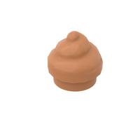 Gobricks Food 1X1 Food Ice Cream Decoration 50PCS Compatible with Lego GDS-90098 53119 Classic Bulk Toy MOC Color:Medium Nougat 312