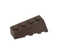 Gobricks GDS-1168 Wedge Sloped 45° 4x2 Left 50PCS Compatible with Lego Toy 43721 DIY Parts and MOC Components for Major Brick Brands Color:Dark Brown 308