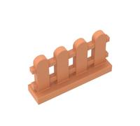 Gobricks GDS-1177 Picket Fence 1x4x2 50PCS Compatible with Lego Toy 33303 DIY Parts and MOC Components for Major Brick Brands Color:Nougat