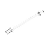 Gobricks GDS-2019 Bar 8L - Two Stop Rings/One Pin, Technic Figure Ski Pole (Flat End) 50PCS Compatible with Lego Toy DIY Parts and MOC Components for Major Brick Brands Color:Trans-Clear 40