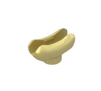 Gobricks GDS-2044 Food Hot Dog Bun 50PCS Compatible with Lego Toy 25386 DIY Parts and MOC Components for Major Brick Brands Color:Chrome Gold