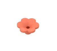 Gobricks GDS-2059 Plant, Outdoor Accessory Kit, Flower with 6 Rounded Petals and Pin 50PCS Compatible with Lego Toy 95831 DIY Parts and MOC Components for Major Brick Brands Color:Neon Orange 18