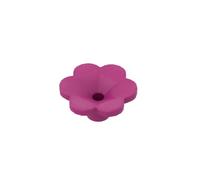 Gobricks GDS-2059 Plant, Outdoor Accessory Kit, Flower with 6 Rounded Petals and Pin 50PCS Compatible with Lego Toy 95831 DIY Parts and MOC Components for Major Brick Brands Color:Magenta 124