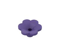 Gobricks GDS-2059 Plant, Outdoor Accessory Kit, Flower with 6 Rounded Petals and Pin 50PCS Compatible with Lego Toy 95831 DIY Parts and MOC Components for Major Brick Brands Color:Dark Purple 268