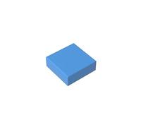 Gobricks GDS-613 Tile 1x1 with Groove 50PCS Compatible with Lego 3070b 30039 DIY Parts and MOC Components for Major Brick Brands Color:Medium Blue