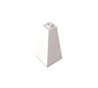 Gobricks GDS-733 Slope 75° 2x2x3 Double Conve 50PCS Compatible with Lego Toy 3685 DIY Parts and MOC Components for Major Brick Brands Color:White