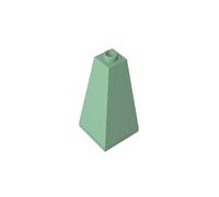 Gobricks GDS-733 Slope 75° 2x2x3 Double Conve 50PCS Compatible with Lego Toy 3685 DIY Parts and MOC Components for Major Brick Brands Color:Sand Green