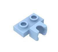 Gobricks GDS-850 Plate Special 1 x 2 5.9mm Centre Side Cup 10PCS Compatible with Lego Toy 14704 DIY Parts and MOC Components for Major Brick Brands Color:Bright Light Blue 212