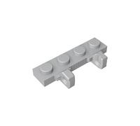Gobricks GDS-894 Hinge Plate 1x4 Locking Dual 1 Finger 50PCS Compatible with Lego Toy 44568 51483 4211840 DIY Parts and MOC Components for Major Brick Brands Color:Light Bluish Gray
