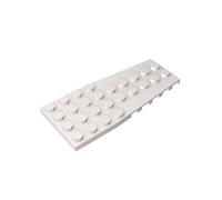 Gobricks GDS-897 Wedge Plate 4x9 with Stud Notches 10PCS Compatible with Lego Toy 14181 2413 6040362 DIY Parts and MOC Components for Major Brick Brands Color:White