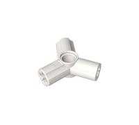Gobricks GDS-922 Technic Axle and Pin Connector Triple (120° Offset) 50Pieces Compatible with Lego Toy 10288 6005755 6273221 MOC Components for Major Brick Brands Color:White