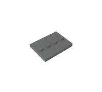 Gobricks GDS-980 Plate Special 3x4 with 1x4 Center Studs (Plain) 50PCS Compatible with Lego Toy 17836 88646 6076678 DIY Parts and MOC Components for Major Brick Brands Color:Dark Bluish Gray 199