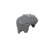 Gobricks Hairstyle 105 Mini Wig 20PCS Compatible with Lego 23186 GDS-2155 Classic Bulk Toy MOC Color:Dark Bluish Gray 199