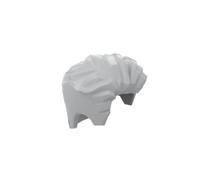 Gobricks Hairstyle 105 Mini Wig 20PCS Compatible with Lego 23186 GDS-2155 Classic Bulk Toy MOC Color:Light Bluish Gray 194