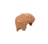 Gobricks Hairstyle 105 Mini Wig 20PCS Compatible with Lego 23186 GDS-2155 Classic Bulk Toy MOC Color:Medium Nougat 312