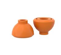 Gobricks Headwear 1x1 Conical Brick 50PCS Compatible with Lego GDS-M253 37840-20952 Classic Bulk Toy MOC Color:Orange 106