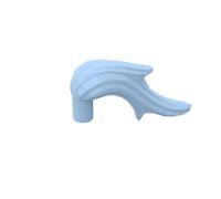 Gobricks Headwear Pound Tail Man's Hair 10PCS Compatible with Lego GDS-90099 22411 Classic Bulk Toy MOC Color:Bright Light Blue 212