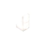 Gobricks Hinge Plate 1x 1x 2 Bracket 10PCS Compatible with Lego 73825 GDS-2140 Classic Bulk Toy MOC Color:Milky White