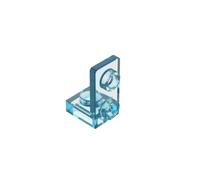 Gobricks Hinge Plate 1x 1x 2 Bracket 10PCS Compatible with Lego 73825 GDS-2140 Classic Bulk Toy MOC Color:Trans Light Blue 42