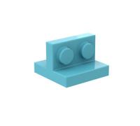 Gobricks Hinge Plate 2X2 Bracket Plate 10PCS Compatible with Lego 41682 GDS-90491 Classic Bulk Toy MOC Color:Medium Azure 322