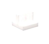 Gobricks Hinge Plate 2X2 Bracket Plate 10PCS Compatible with Lego 41682 GDS-90491 Classic Bulk Toy MOC Color:Milky White
