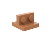 Gobricks Hinge Plate 2X2 Bracket Plate 10PCS Compatible with Lego 41682 GDS-90491 Classic Bulk Toy MOC Color:Medium Nougat 312