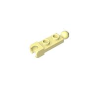 Gobricks Hinge Plate Plate Special 1x2 with 5.9mm End Cup and Towball 14419 GDS-904 50Pieces Compatible with Lego Classic Bulk Toy MOC Color:Light yellow