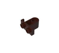 Gobricks Hinge Plate Technic Pin Connector Plate with One Hole (Single on Bottom) 32529 4144023 GDS-938 50PCS Compatible with Lego Classic Bulk Toy MOC Color:Dark Brown 082
