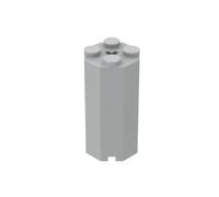 Gobricks Hingebricks Brick Special Octagonal 2x2x3 1/3 10PCS Compatible with Lego 6037 GDS-2073 Classic Bulk Toy MOC Color:Light Bluish Gray 194