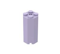 Gobricks Hingebricks Brick Special Octagonal 2x2x3 1/3 10PCS Compatible with Lego 6037 GDS-2073 Classic Bulk Toy MOC Color:Lavender 325