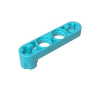 Gobricks Hole Arm Plate Technic Beam 1x4 Thin with Stud Connector 2825 32006 4107136 4211561 GDS-967 50PCS Compatible with Lego Classic Bulk Toy MOC Color:Medium Azure 046