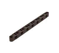 Gobricks Hole Brick Technic Beam 1 x 15 Thick with Alternating Holes 10PCS Compatible with Lego 71710 GDS-2083 Classic Bulk Toy MOC Color:Dark Brown 308