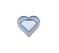 Gobricks Ornaments 1X1 Heart Heart Light Panel 50PCS Compatible with Lego 39739 GDS-2175 Classic Bulk Toy MOC Color:Trans-Dark Blue 43