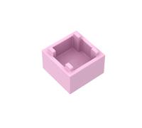 Gobricks Ornaments 2X2X1 BoX10PCS Compatible with Lego GDS-90062 35700 Classic Bulk Toy MOC Color:Bright Pink 222