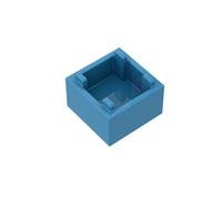 Gobricks Ornaments 2X2X1 BoX10PCS Compatible with Lego GDS-90062 35700 Classic Bulk Toy MOC Color:Dark Azure 321