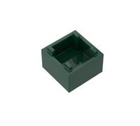 Gobricks Ornaments 2X2X1 BoX10PCS Compatible with Lego GDS-90062 35700 Classic Bulk Toy MOC Color:Dark Green 141