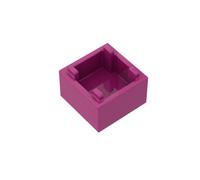 Gobricks Ornaments 2X2X1 BoX10PCS Compatible with Lego GDS-90062 35700 Classic Bulk Toy MOC Color:Magenta 124