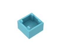 Gobricks Ornaments 2X2X1 BoX10PCS Compatible with Lego GDS-90062 35700 Classic Bulk Toy MOC Color:Medium Azure 322