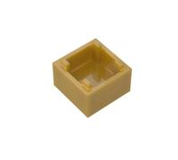 Gobricks Ornaments 2X2X1 BoX10PCS Compatible with Lego GDS-90062 35700 Classic Bulk Toy MOC Color:Pearl Gold 297