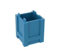 Gobricks Ornaments 2x2x2 Square BoXStorage BoX10PCS Compatible with Lego GDS-M283 61780 Classic Bulk Toy MOC Color:Dark Azure 321